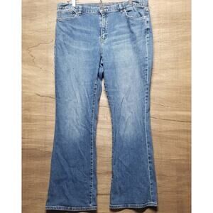 Lauren Jeans Co. Womans Size 16 High Rise Boot Cut Blue Ralph Lauren